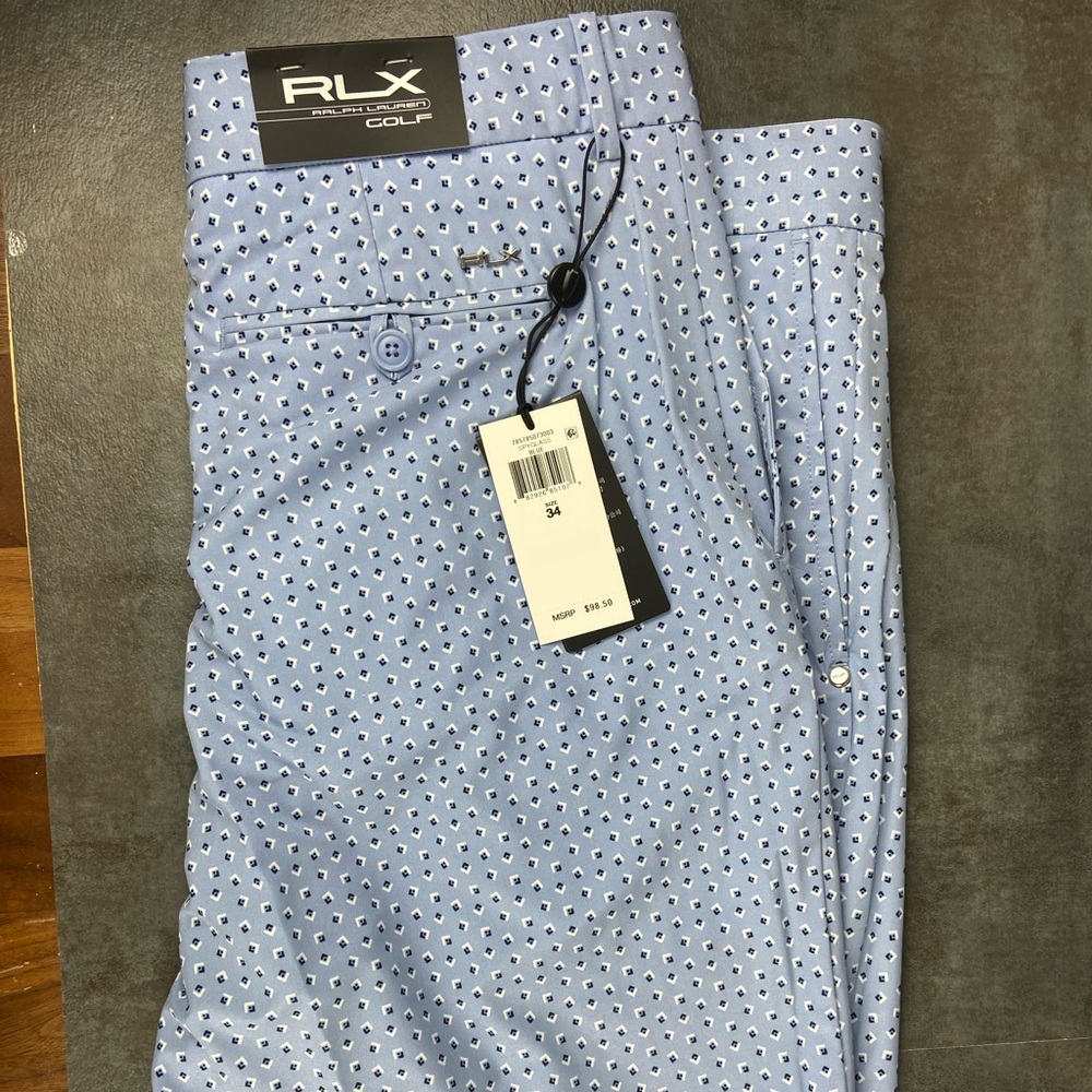 Ralph Lauren RLX Stretch Golf Shorts Mens 34 NWT